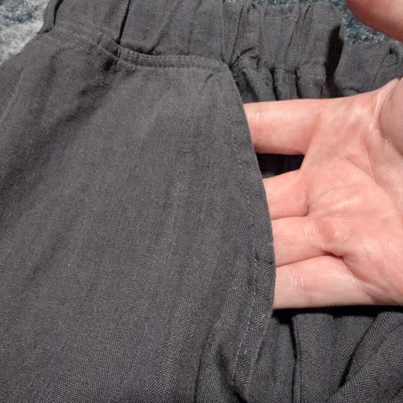 Parachute Dark Grey 100% Linen Lounge Pants Size M - Picture 5 of 7
